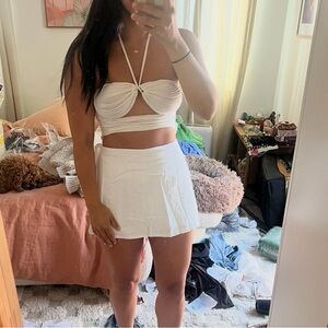 SHEIN white crop Top 2